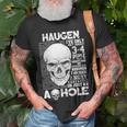 Haugen Name Haugen Ive Only Met About 3 Or 4 People T-Shirt Gifts for Old Men