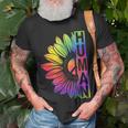 Human Sunflower Lgbt Tie Dye Flag Gay Pride Proud Lgbtq Unisex T-Shirt Gifts for Old Men