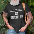 I Am A Time Traveler Unisex T-Shirt Gifts for Old Men