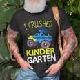 I Crushed Kindergarten Monster Truck Graduation Boys Unisex T-Shirt Gifts for Old Men