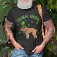 Irish Girl Leprechaun Poodle Dog St Patricks Day Kids Unisex T-Shirt Gifts for Old Men