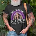 Its Ok To Be Different Vitiligo Awareness Unisex T-Shirt Gifts for Old Men