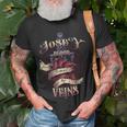 Josey Blood Runs Through My Veins Name Unisex T-Shirt Gifts for Old Men