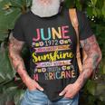 June Girl 1972 50 Birthday 50 Year Awesome Since 1972 Unisex T-Shirt Gifts for Old Men