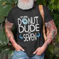 Kids Boys 7Th Birthday Donut You Know Im 7 Years Old Unisex T-Shirt Gifts for Old Men