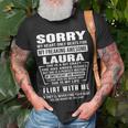 Laura Name Sorry My Heart Only Beats For Laura T-Shirt Gifts for Old Men