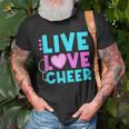 Live Love Cheer Funny Cheerleading Lover Quote Cheerleader V2 Unisex T-Shirt Gifts for Old Men