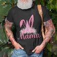 Mama Floral Leopard Bunny Easter Happy Easter Mothers Day Unisex T-Shirt Gifts for Old Men