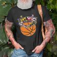 Maryland Crab State Pride Flag Gift - Basketball & Blue Crab Unisex T-Shirt Gifts for Old Men