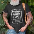 Mens Cornhole Champion Boss Of The Toss Pappy Unisex T-Shirt Gifts for Old Men