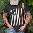 Mens Fathers Day Best Dad Ever Usa American Flag Unisex T-Shirt Gifts for Old Men