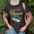 Mens Husband Dad Cornhole Legend Unisex T-Shirt Gifts for Old Men
