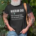 Mens Nigerian Dad Definition Design - Funny Nigerian Daddy Flag Unisex T-Shirt Gifts for Old Men