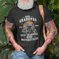 Mens Some Grandpas Play Bingo Real Grandpas Ride Motorcycles Unisex T-Shirt Gifts for Old Men
