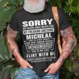 Micheal Name Sorry My Heart Only Beats For Micheal T-Shirt Gifts for Old Men
