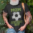 Mom Of The Birthday Boy Soccer Lover Vintage Retro Unisex T-Shirt Gifts for Old Men