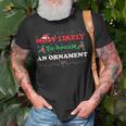 Most Likely To Break An Ornament Santa Hat Xmas Lights Unisex T-Shirt Gifts for Old Men