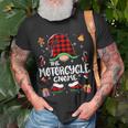 Motorcycle Gnome Buffalo Plaid Red 501 Shirt Unisex T-Shirt Gifts for Old Men