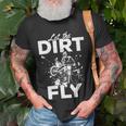 Motorcycle Let The Dirt Fly Dirtbike 494 Shirt Unisex T-Shirt Gifts for Old Men