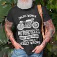 Motorcycles Dont Whine Unless 468 Shirt Unisex T-Shirt Gifts for Old Men