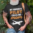 My Favorite Pilot Calls Me Mom - Airplane Son Unisex T-Shirt Gifts for Old Men