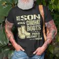 My Son Wears Combat Boots Proud 691 Shirt Unisex T-Shirt Gifts for Old Men