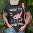 Nanny Grandma Worlds Best Nanny Shark T-Shirt Gifts for Old Men