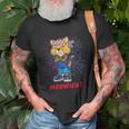 Orange Tabby Gangsta Cat Tattoos Bandana July 4Th Cat Lover Unisex T-Shirt Gifts for Old Men