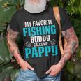 Pappy Grandpa Fishing My Favorite Fishing Buddy Calls Me Pappy T-Shirt Gifts for Old Men