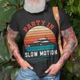 Party In Slow Motion Vintage Funny Boating Boating Gifts Unisex T-Shirt Gifts for Old Men