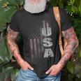 Patriotic Usa American Flag V2 Unisex T-Shirt Gifts for Old Men