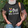 Peace Out 8Th Grade Tie Dye Graduation Class Of 2022 Virtual Unisex T-Shirt Gifts for Old Men