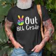 Peace Out 8Th Grade Tie Dye Graduation Class Of 2022 Virtual V2 Unisex T-Shirt Gifts for Old Men