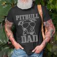 Pitbull Dad Dog Pitbull Sunglasses Fathers Day Pitbull V3 T-shirt Gifts for Old Men