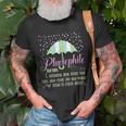 Pluviophile Definition Rainy Days And Rain Lover Unisex T-Shirt Gifts for Old Men
