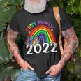 Pride Month 2022 Lgbt Rainbow Flag Gay Pride Ally Unisex T-Shirt Gifts for Old Men