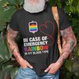 Pride Month Rainbow Is My Blood Type Lgbt Flag Unisex T-Shirt Gifts for Old Men