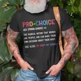 Pro Choice Definition Feminist Rights My Body My Choice V2 Unisex T-Shirt Gifts for Old Men