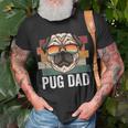 Pug Dog Dad Retro Style Apparel For Men Kids Unisex T-Shirt Gifts for Old Men