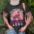 Put The Fun Between Your Legs Funny Girl Motocross Gift Girl Motorcycle Lover Vintage Unisex T-Shirt Gifts for Old Men