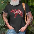 Red Buffalo Plaid Daddy Bear Matching Family Christmas Pj Unisex T-Shirt Gifts for Old Men