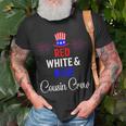 Red White & Blue Cousin Crew 4Th Of July Firework Matching Unisex T-Shirt Gifts for Old Men