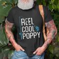 Reel Cool Poppy Fishing Fathers Day Gift Fisherman Poppy Unisex T-Shirt Gifts for Old Men