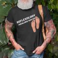 Reflexology Massage Therapist Reflexology Healing Soles Unisex T-Shirt Gifts for Old Men