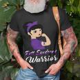 Rett Syndrome Warrior Purple Women Purple Ribbon Rett Syndrome Rett Syndrome Awareness Unisex T-Shirt Gifts for Old Men