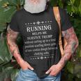 Running To Survive Trump Cookie Dough Funny Politics Unisex T-Shirt Gifts for Old Men