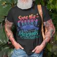 Save The Chubby Mermaids Funny Mermaid Unisex T-Shirt Gifts for Old Men