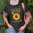 Sister Of The Birthday Girl Sunflower Family Matching Party Unisex T-Shirt Gifts for Old Men
