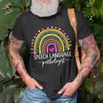 Speech Language Pathologist Rainbow Speech Therapy Gift Slp V2 Unisex T-Shirt Gifts for Old Men