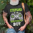 Stepdad Of The Birthday Boy Game Unisex T-Shirt Gifts for Old Men